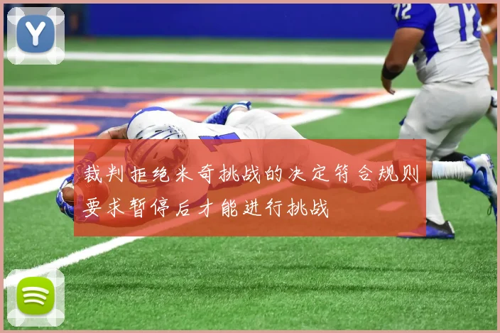 裁判拒绝米奇挑战的决定符合规则要求暂停后才能进行挑战